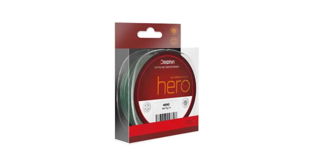 Delphin Splétaná Šňůra Hero-Průměr 0,30 mm / Nosnost 20,4 kg / Návin 300 m Pouze Dnes