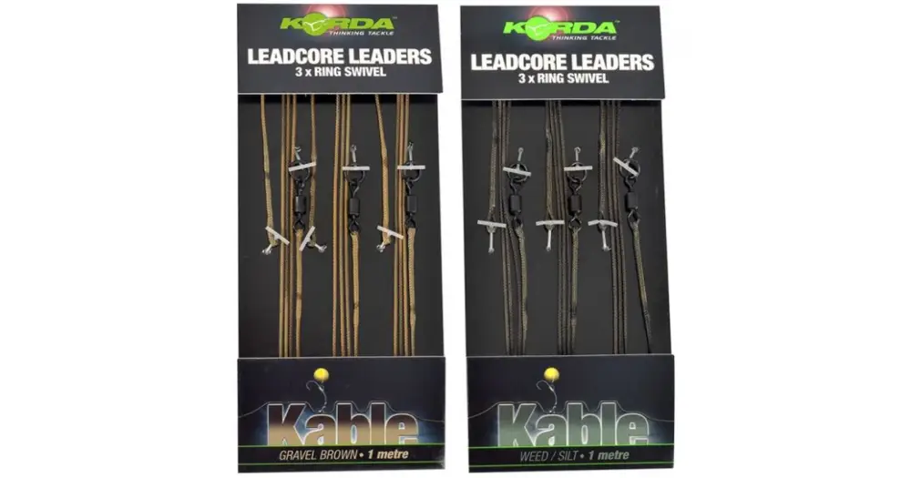Přímo Od Výrobce Korda Olověná Montáž Ring Swivel Leadcore Leader 3ks-Weed/Silt