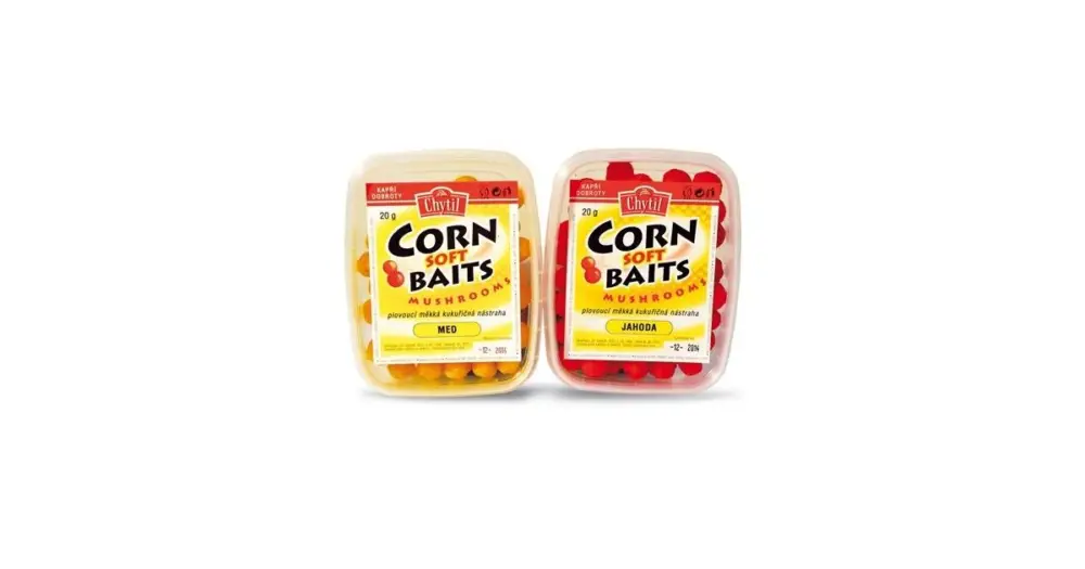 Kup Teď Chytil Měkčená Nástraha Corn Soft Baits Mushrooms 20 g-Med