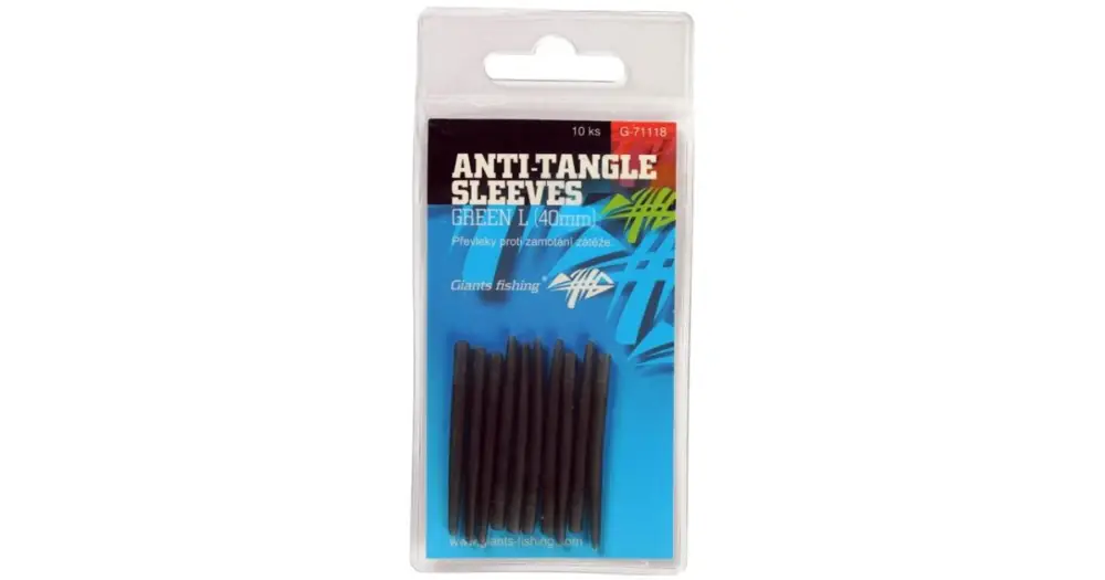 Giants Fishing Převleky Proti Zamotání Anti Tangle Sleeves Green 10 ks-Velikost 54 mm Originální
