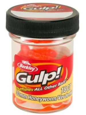Značkový Berkley Umělé Nástrahy Gulp Honey Worm-Orange 3,3 cm