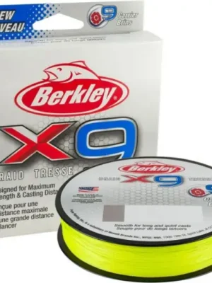 Akce Berkley Splétaná Šňůra X9 Fluro Green 150 m-Průměr 0,06 mm / Nosnost 6,4 kg