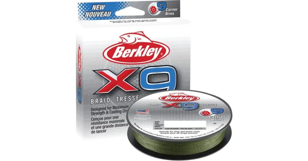 Berkley Splétaná Šňůra X9 Low Vis Green-Průměr 0,17 mm / Nosnost 17 kg Cenový Hit