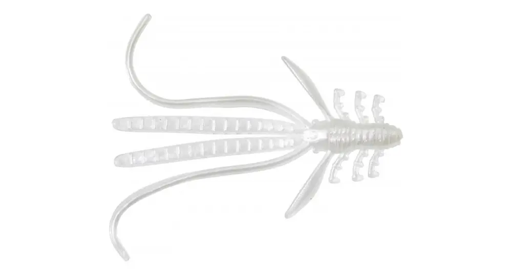 Akce Gunki Gumová Nástraha Nymfa Naiad White Flash-7 cm