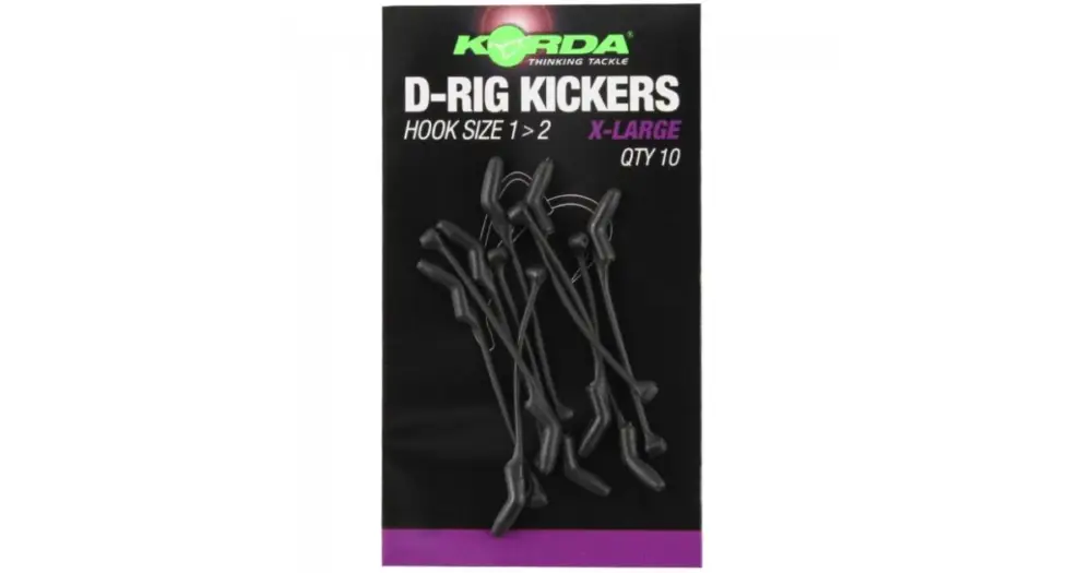 Cenový Hit Korda Rovnátka Kickers D Rig Green 10 ks-Velikost XL