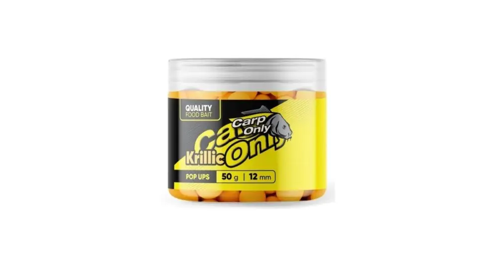 Top Prodej Carp Only Plovoucí Boilies Hi-Visual Pop Up Krillic Krill & Česnek 50 g - 12 mm