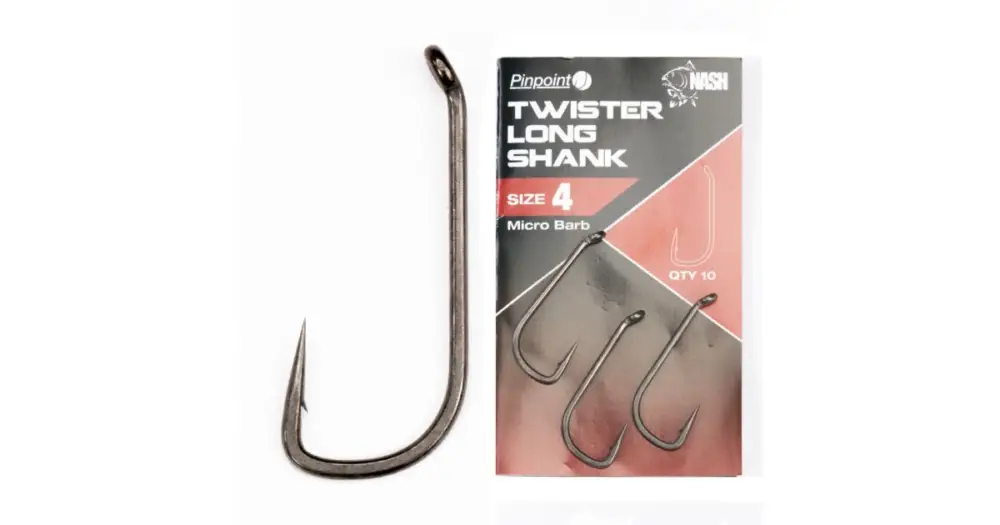 Nash Háčky Twister Long Shank Micro Barbed 10 ks-Velikost 8 Ověřený