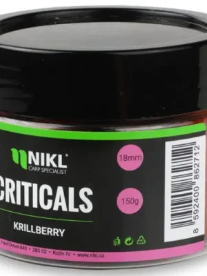 Zlevněný Nikl Boilie Criticals KrillBerry 150 g - 18 mm