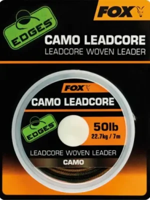 Akční Cena Fox Leadcore Camo 50 lb 22,7 kg-Návin 7 m
