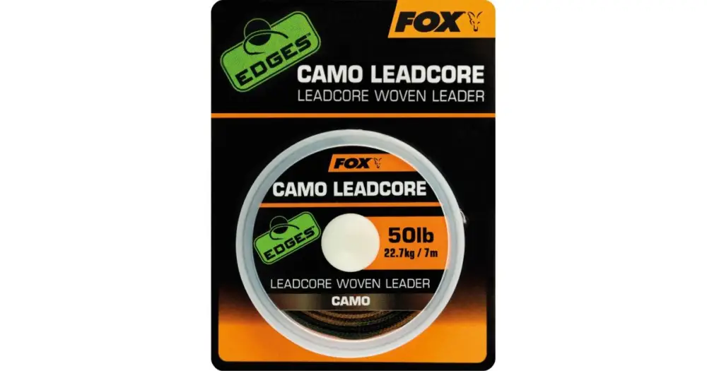Akční Cena Fox Leadcore Camo 50 lb 22,7 kg-Návin 7 m