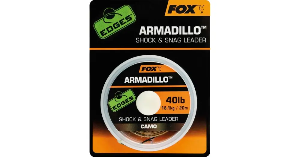 Speciální Cena Fox Návazcová Šňůrka Armadillo Camo 20 m-Průměr 30 lb / Nosnost 13,6 kg