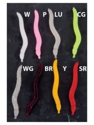 Akční Cena Saenger Iron Trout Nástrahy Worms 4 cm-Barva CG