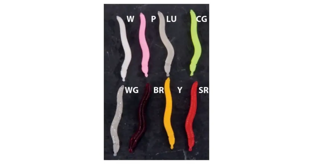Akční Cena Saenger Iron Trout Nástrahy Worms 4 cm-Barva CG
