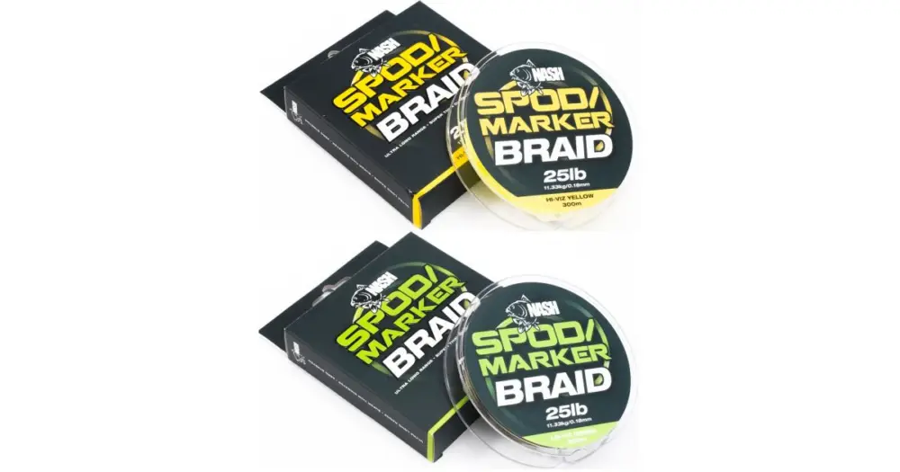 Nash Splétaná Šňůra Spod Marker Braid 11,33 kg 300 m Tovární Cena
