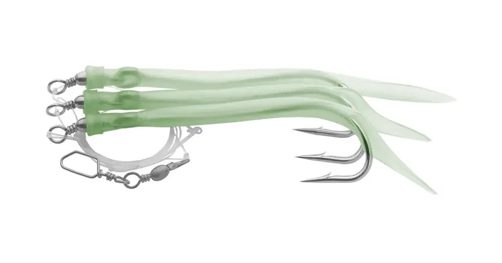 Expresní Doručení Saenger Aquantic Návazec 3er Gummi Makk System Zelená 130 cm