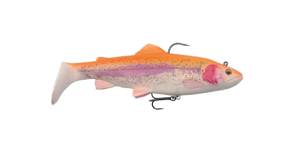 Savage Gear Gumová Nástraha 4D Rattle Trout Chrastící Pstruh Golden Albino Rychlé Dodání
