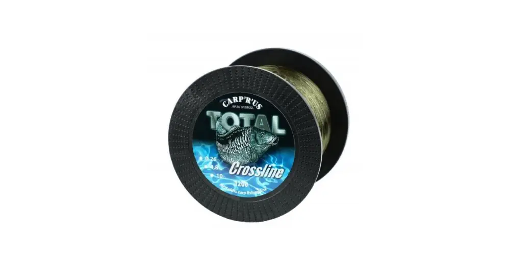 Nová Kolekce Carp´R´Us Vlasec Total Crossline 1200 m Hnědá-Průměr 0,35 mm / Nosnost 6,8 kg