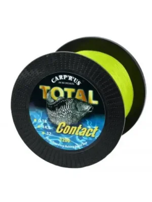 Akční Nabídka Carp´R´Us Splétaná Šňůra Total Contact 0,25 mm 13,61 kg Žlutá-Návin 1200 m