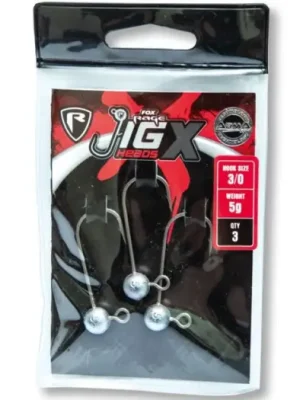 Akční Nabídka Fox Rage Jigová Hlavička Jig X Jig Heads Háček 4/0 3 ks-5 g