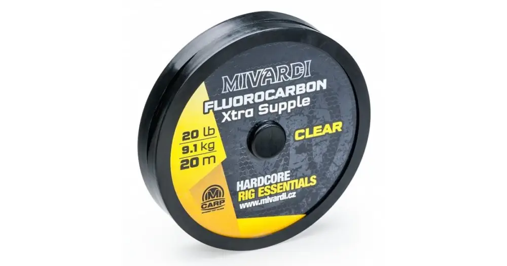 Mivardi Fluorocarbon Xtra Supple Čirý 20 m-Nosnost 20 lb Bezpečná Platba