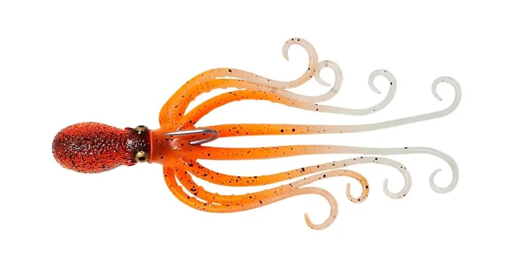 Savage Gear Gumová Nástraha 3D Octopus Orange Glow UV-16 cm 120 g Dokud Zásoby Vydrží