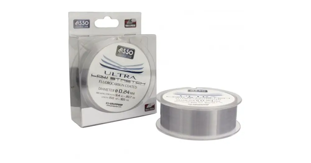 Odeslání Ihned Asso Vlasec Ultra Low Stretch 150 m Čirá-Průměr 0,28 mm / Nosnost 11,9 kg