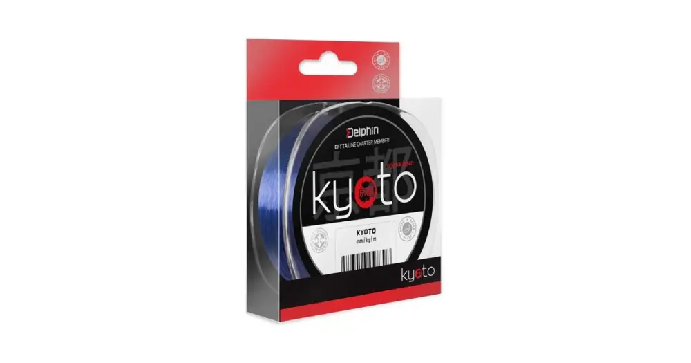 Delphin Vlasec Monofil Kyoto Modrý-Průměr 0,286 mm / Nosnost 15 lb / Návin 200 m Bezpečná Platba
