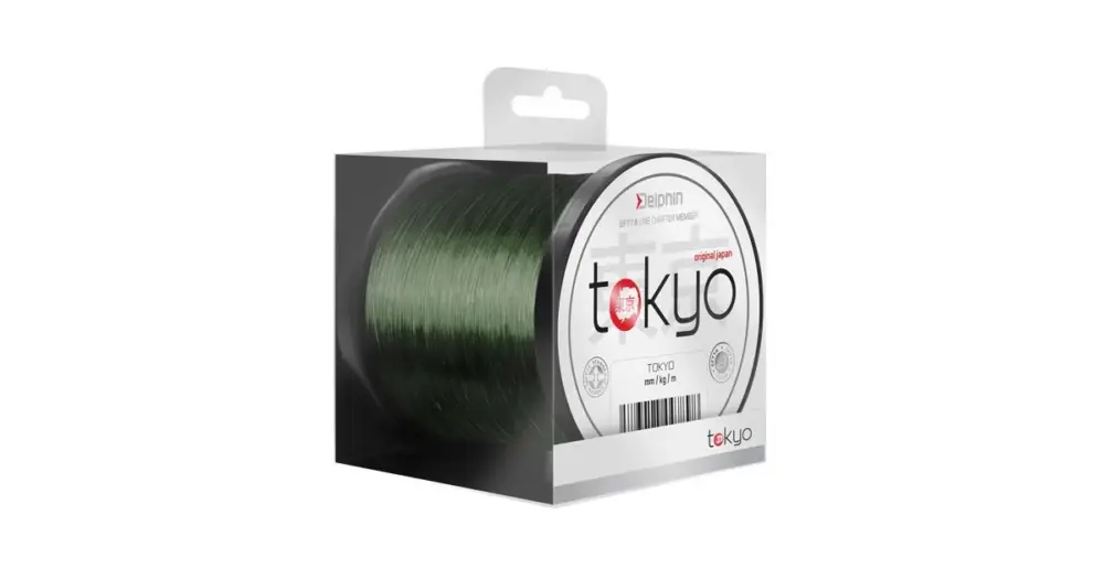 Delphin Vlasec Tokyo Zelená-Průměr 0,33 mm / Nosnost 18 lb / Návin 1100 m Doprava Zdarma