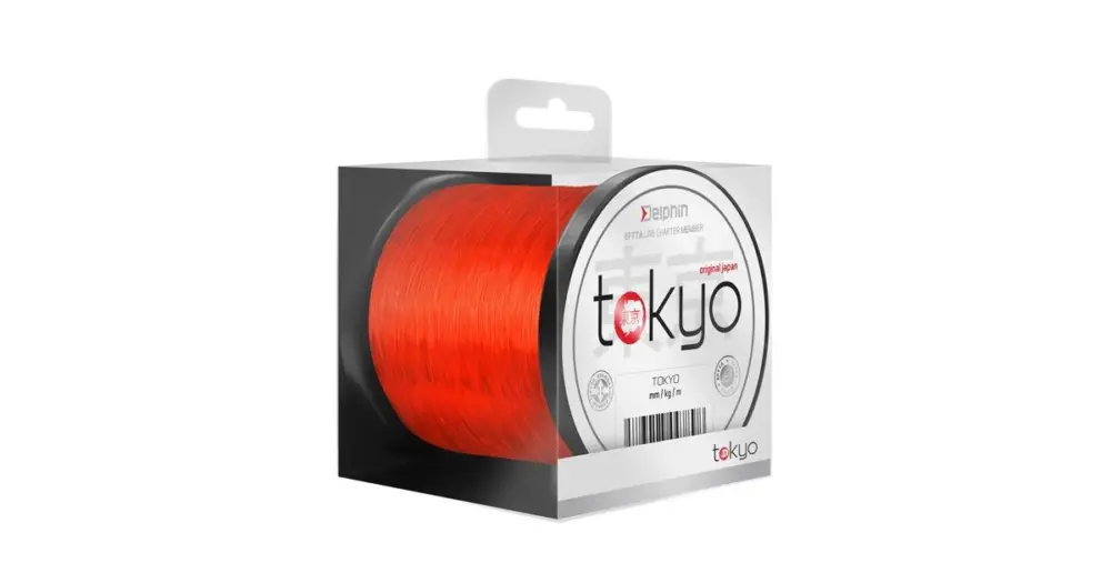 Autentický Delphin Vlasec Tokyo Oranžový-Průměr 0,309 mm / Nosnost 16 lb / Návin 600 m