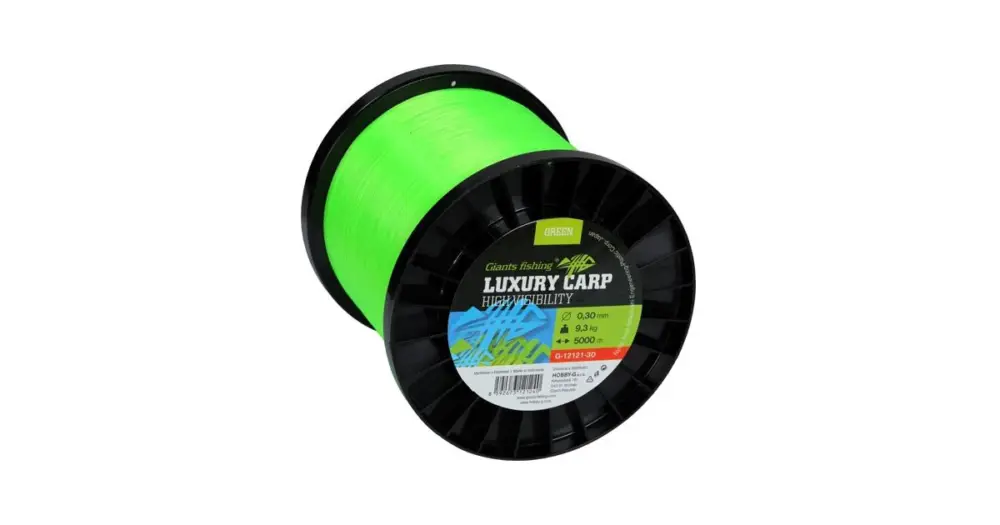 Novinka Giants Fishing Vlasec Luxury Carp High Visibility Green - Průměr 0,26 mm / Nosnost 6,9 kg / Návin 5000 m