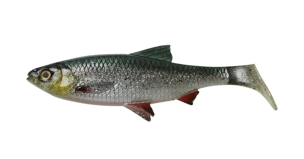 Savage Gear Gumová Nástraha 4D LB River Roach Green Silver UV Poslední Šance