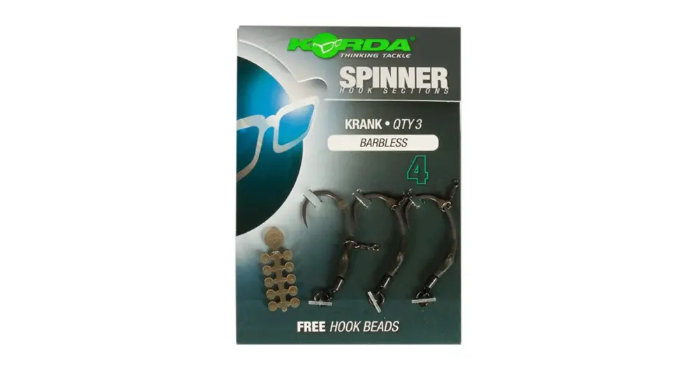 Hit Sezóny Korda Háčky Spinner Hook Sections Krank Barbless