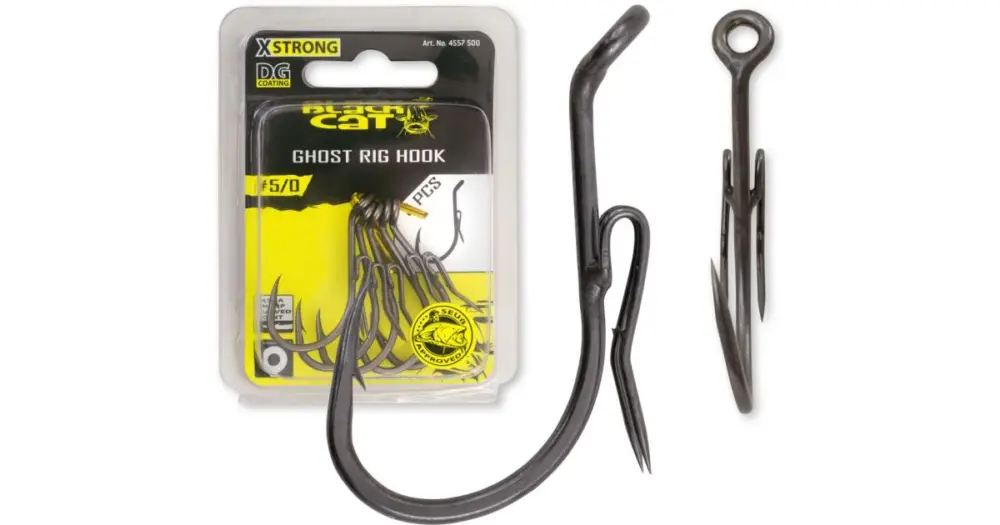 Výhodná Nabídka Black Cat Háček Ghost Rig DG Coating 5 ks-Velikost 6/0