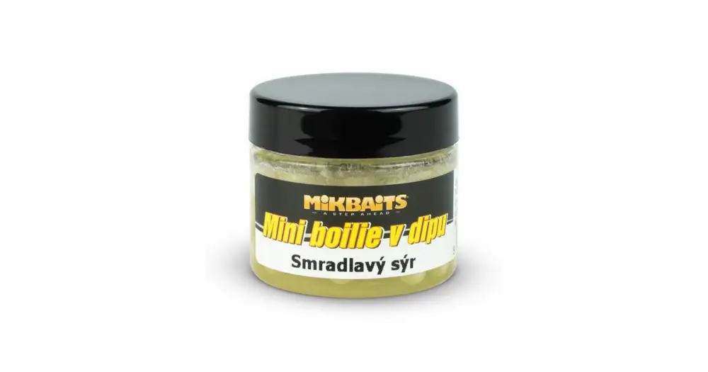Mikbaits Mini Boilie V Dipu 6-8 mm 50 ml-Smradlavý sýr Nízká Cena