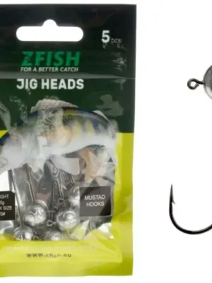 Akce Zfish Jigová Hlava Jig Head Premium 5 ks - 10 g Háček 4/0