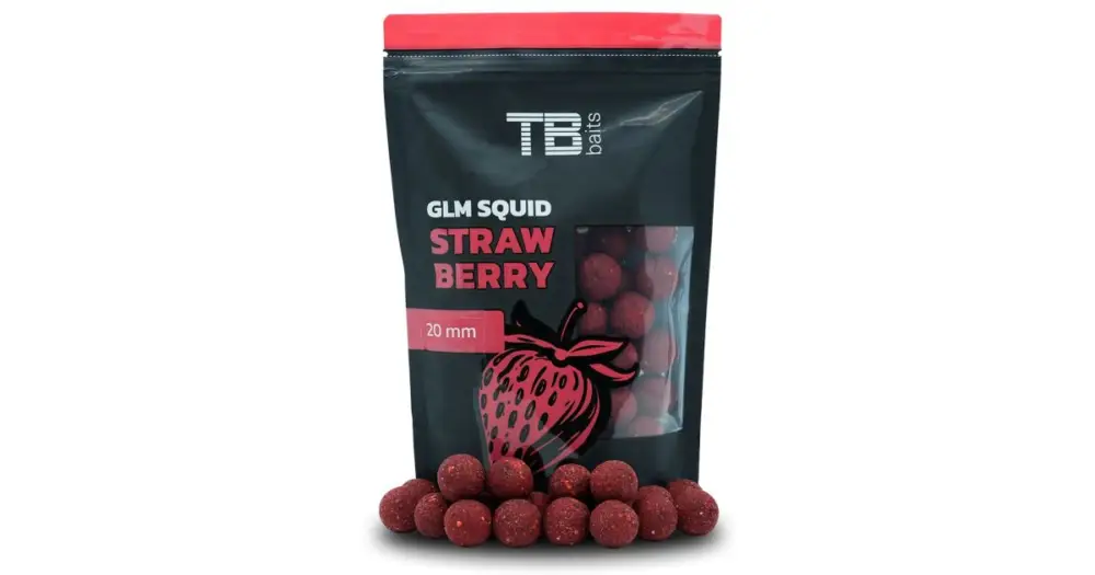 Omezená Nabídka TB Baits Boilie GLM Squid Strawberry-250 gr 20 mm