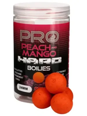 Zlevněný Starbaits Boilie Hard Baits Peach & Mango 200 g - 24 mm