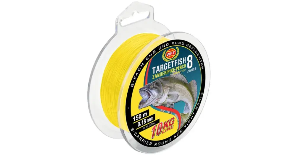 Víkendová Akce WFT Splétaná Šňůra Targetfish 8 Žlutá 150 m - 0,10 mm - 7 kg