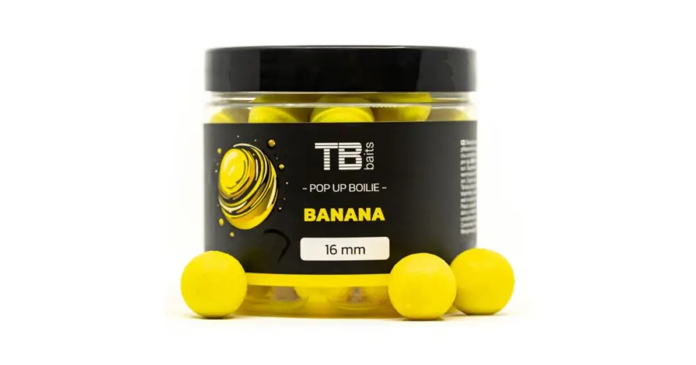 TB Baits Plovoucí Boilie Pop-Up Banana + NHDC 65 g Sleva