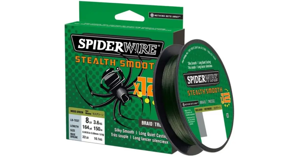 Spiderwire Splétaná Šňůra Stealth Smooth 12 Zelená 150 m - 0,07 mm 6 kg Levný