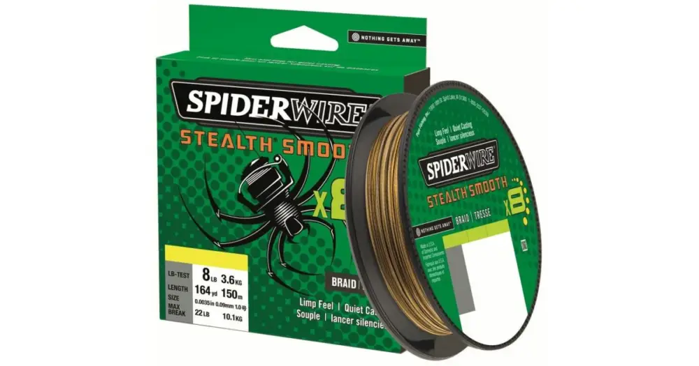 Spiderwire Splétaná Šňůra Stealth Smooth 8 Camo 150 m - 0,15 mm 16,5 kg Hit Sezóny