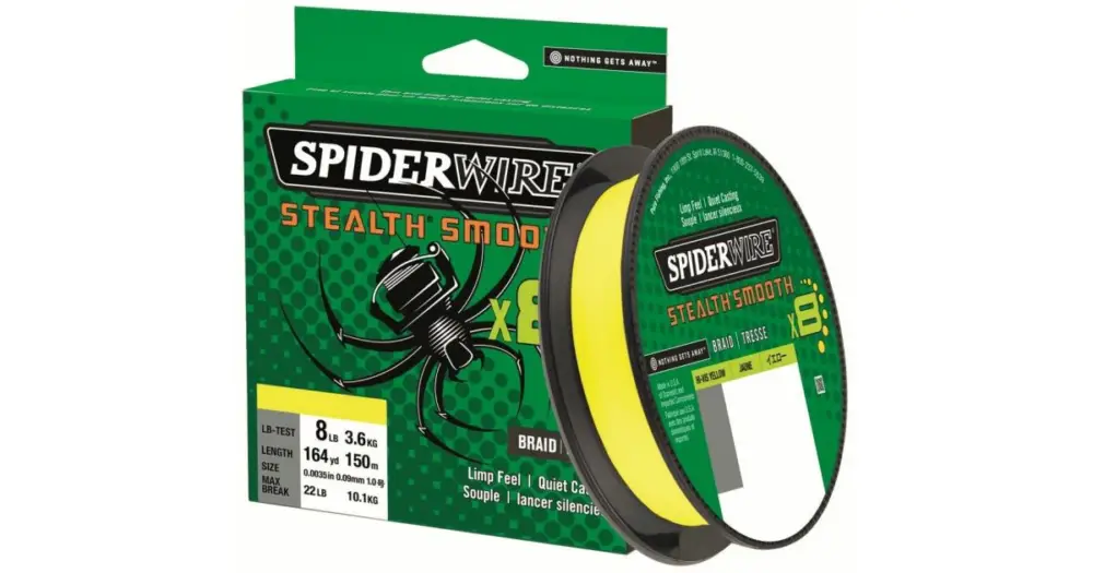 Must-Have Spiderwire Splétaná Šňůra Stealth Smooth 8 Žlutá 150 m