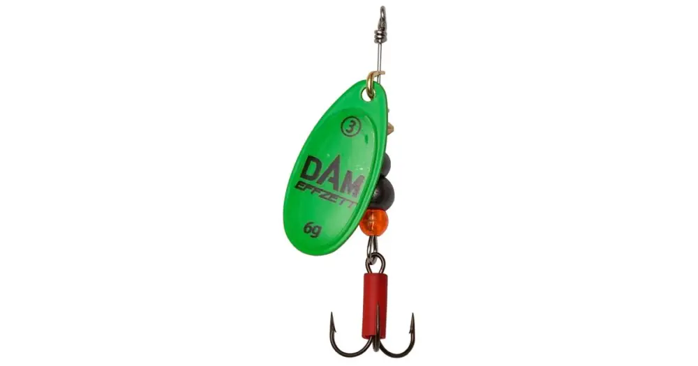 Dam Třpytka Effzett Fluo Spinner Green Zlevněný