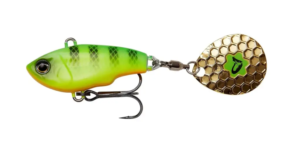 Savage Gear Fat Tail Spin Sinking Firetiger - 5,5 cm 9 g Nová Kolekce