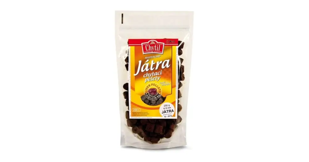 Super Cena Chytil Chytací Pelety S Dírkou 250 g - Příchuť Játra - Průměr 20 mm