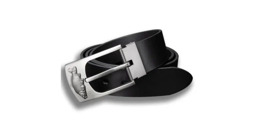Kožený opasek 40 mm Klasik Kapr - Černý Omezená Nabídka
