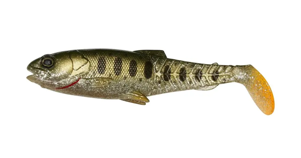 Must-Have Savage Gear Gumová Nástraha Craft Cannibal Paddletail Olive Pearl Silver Smolt - 6,5 cm 4 g