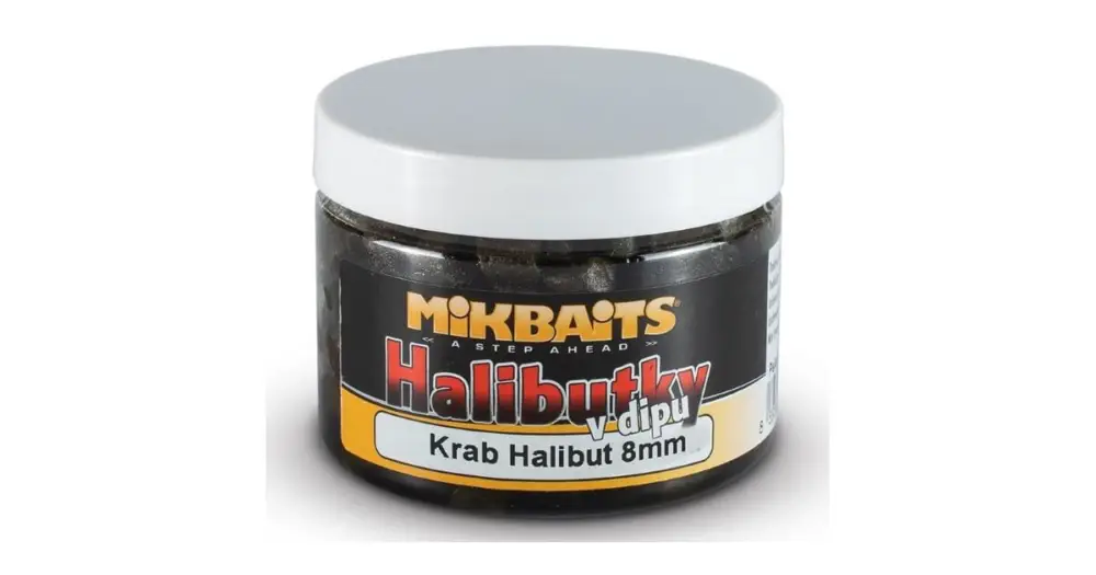 Objednat Nyní Mikbaits Pelety Halibutky v Dipu 8 mm 150 ml - Krab Halibut