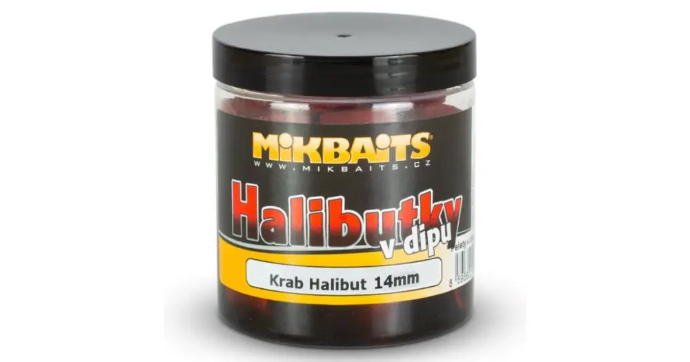 Jen Po Omezenou Doba Mikbaits Pelety Halibutky v Dipu 14 mm 250 ml - Krab Halibut