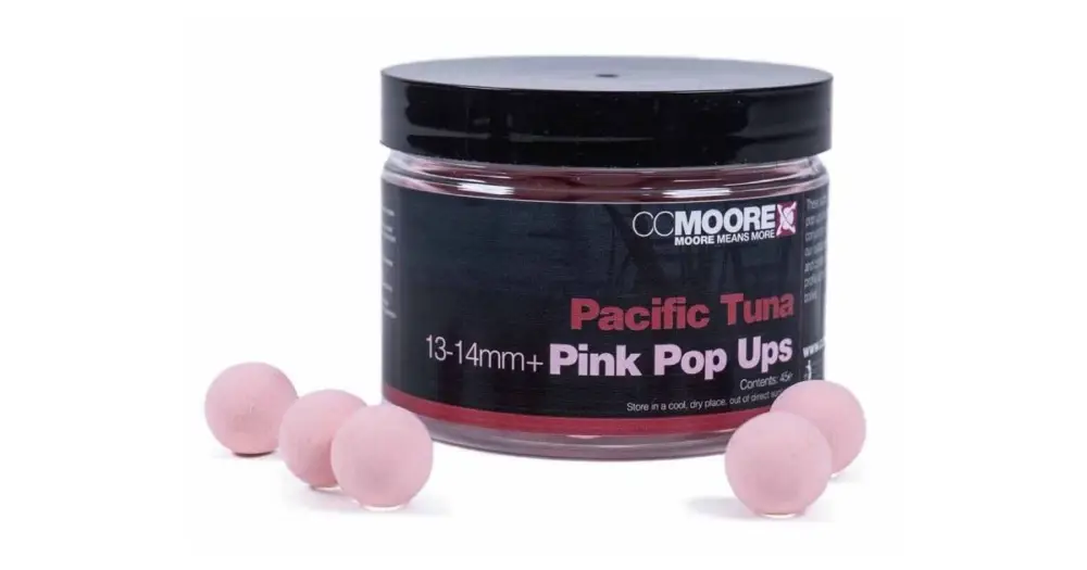 Finální Výprodej CC Moore Plovoucí Boilie Pacific Tuna Růžové Extra Plovoucí 13-14 mm 45 ks